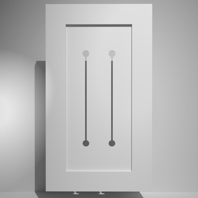 Shaker Hole and Slot Cabinet