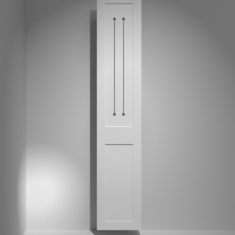 Shaker Hole and Slot Wardrobe